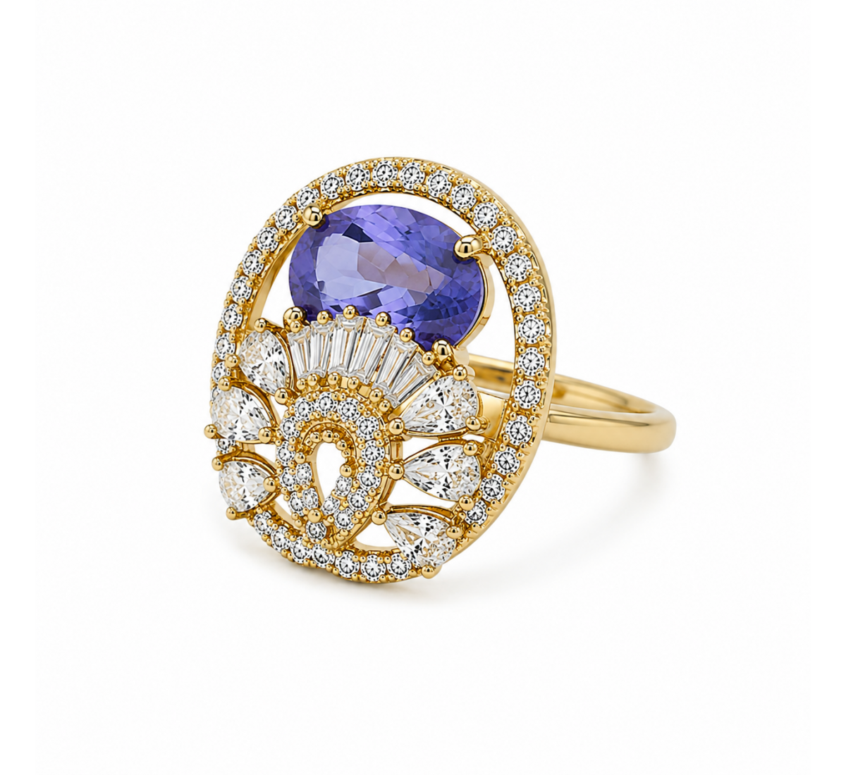 Celestial Twist Ring-(JRA0726-0016)