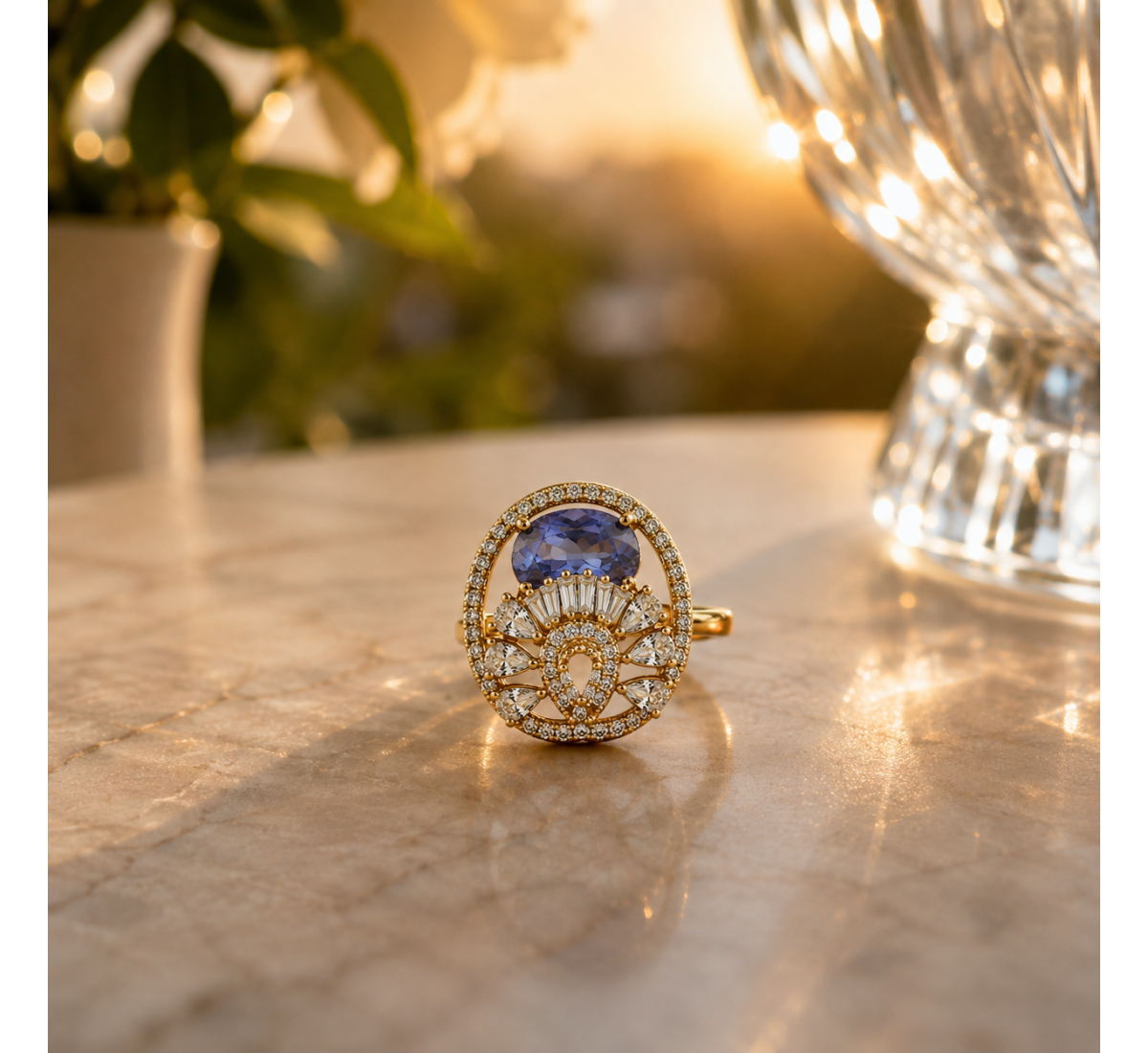 Celestial Twist Ring-(JRA0726-0016)