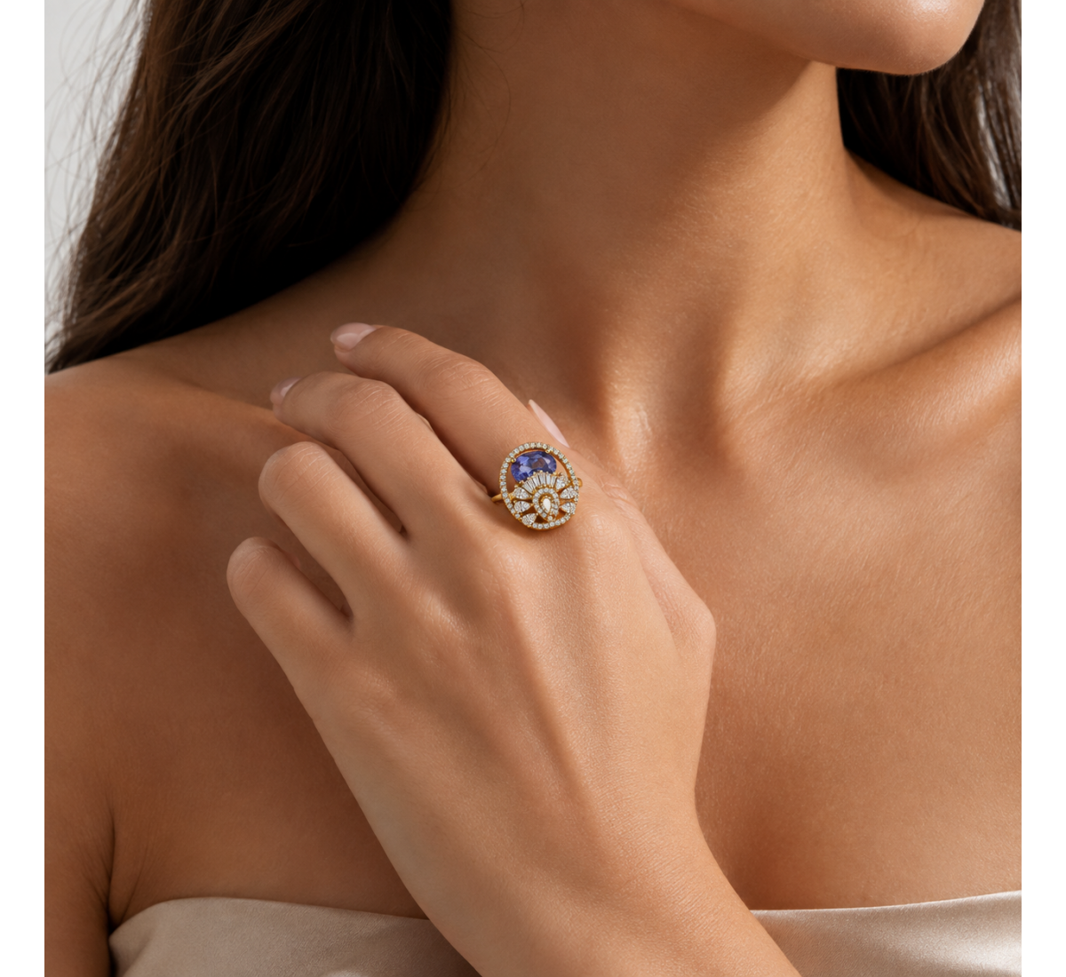 Celestial Twist Ring-(JRA0726-0016)