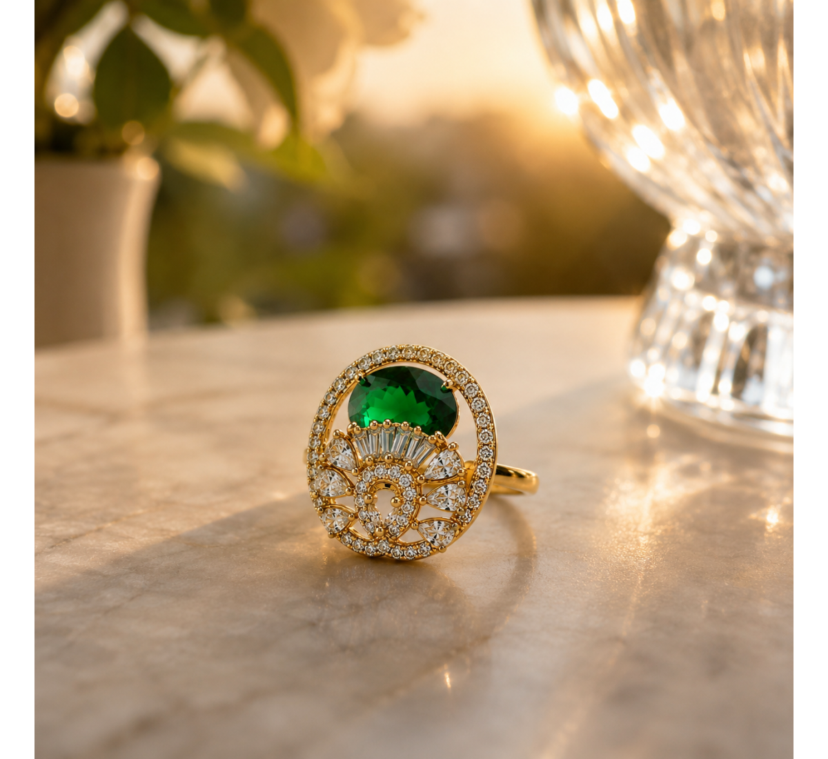 Elegant Pearl Ring-(JRA0726-0019)