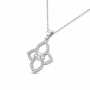 Elegant Halo Pendant Set-(JRA0726-0020)