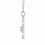 Elegant Halo Pendant Set-(JRA0726-0020)