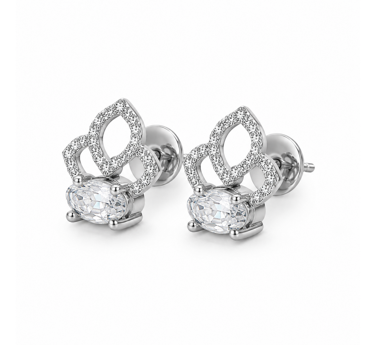 Elegant Halo Pendant Set-(JRA0726-0020)