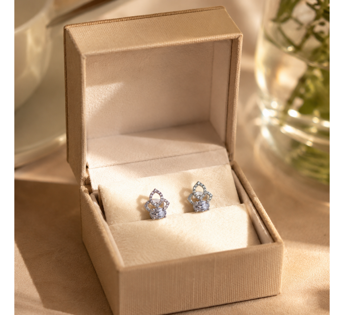 Elegant Halo Pendant Set-(JRA0726-0020)