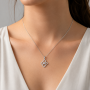 Elegant Halo Pendant Set-(JRA0726-0020)