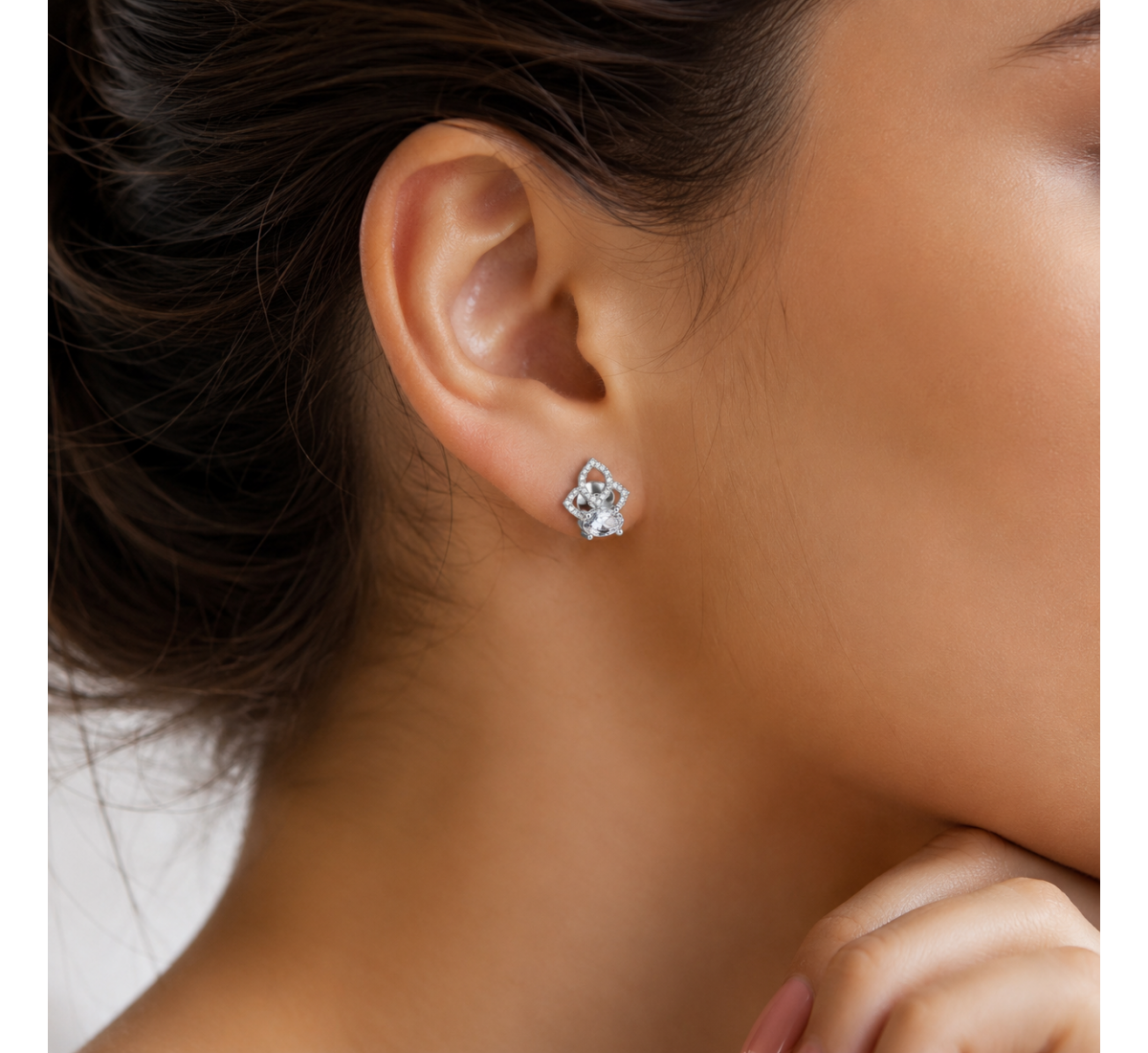 Elegant Halo Pendant Set-(JRA0726-0020)