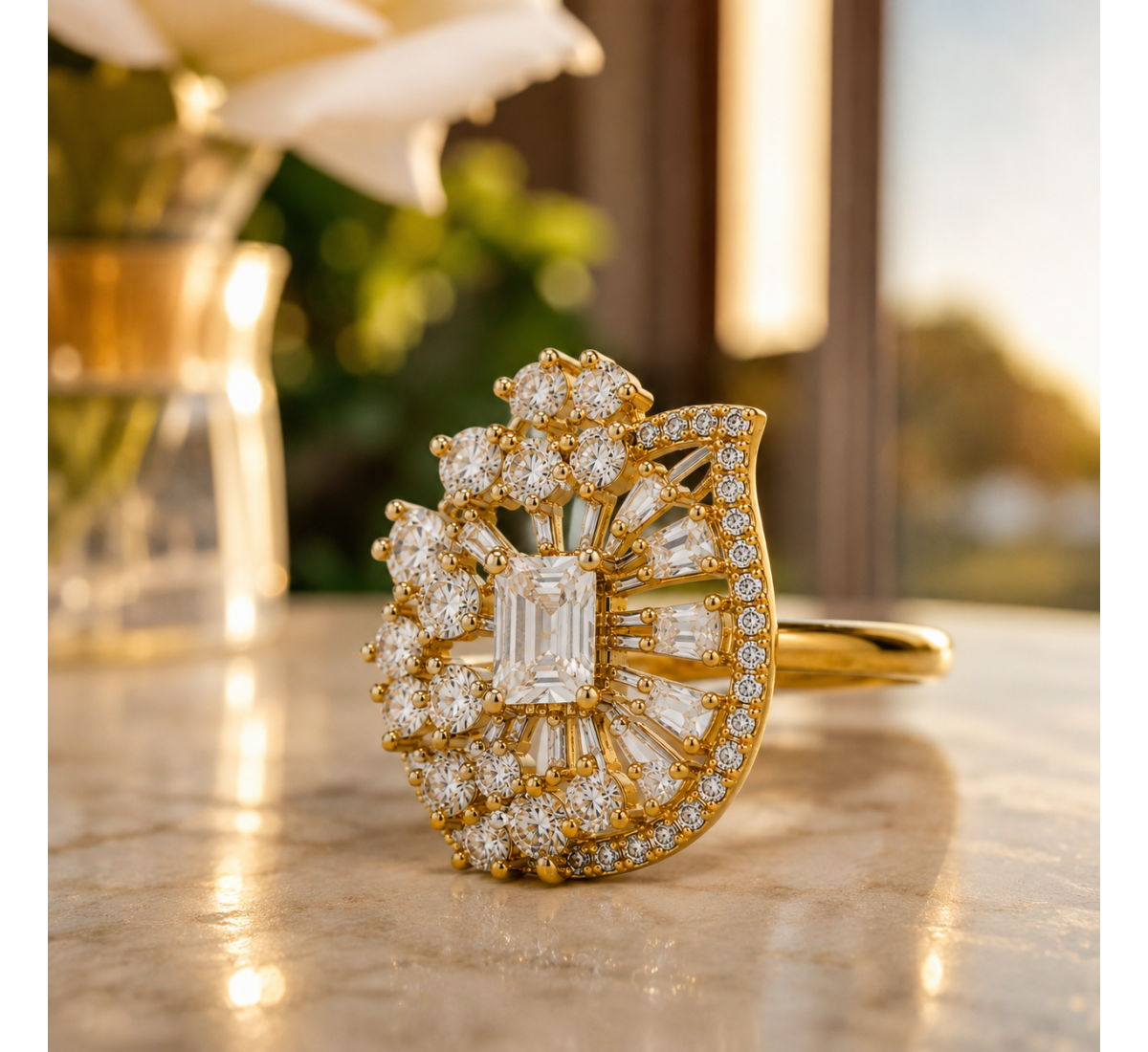 Elegant Pearl Ring-(JRA0726-0021)