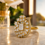 Elegant Pearl Ring-(JRA0726-0021)