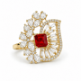 Floral Crown Ring-(JRA0726-0025)