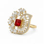Floral Crown Ring-(JRA0726-0025)