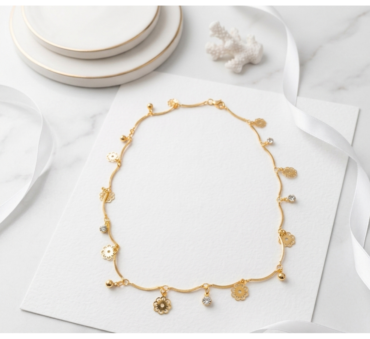 Grace Chain Necklace-(JRA0726-0054)
